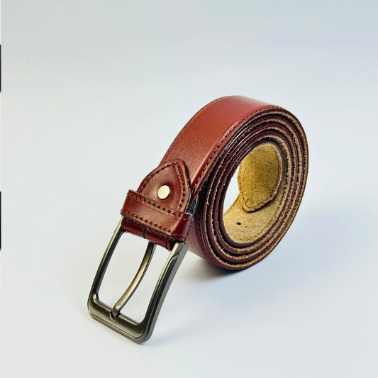 Light Brown Leather Belt - BA 04